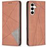 Mobigear Rhombus Slim Housse Samsung Galaxy S24 FE Etui - Marron