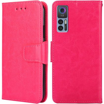 Mobigear Wallet Housse TCL 30 Plus Etui Porte-Monnaie - Magenta