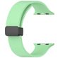 Mobigear Sport Mag Bracelet Silicone Apple Watch Fermeture magnétique - 42/41/40/38 mm - Vert pastel