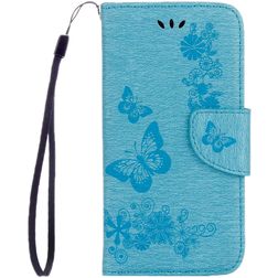 Mobigear Butterfly Housse Samsung Galaxy A5 (2017) Etui Porte-Monnaie - Bleu