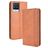 Mobigear Sensation Housse Realme 8 Pro Etui Porte-Monnaie - Cognac