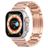 Mobigear Berlin Bracelet Acier Apple Watch Fermeture boucle déployante - 42/41/40/38 mm - Rose doré