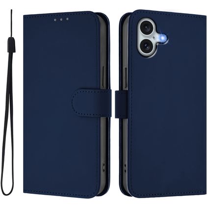 Mobigear Urban Wallet iPhone 16 Plus Étui Portefeuille - Bleu marine