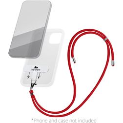My Style Lanyard - Cordon de téléphone universel ajustable - Rouge