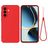 Mobigear Rubber Touch Coque Samsung Galaxy S26 Plus Coque arrière en Silicone - Rouge