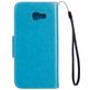 Mobigear Flowers Housse Samsung Galaxy A5 (2017) Etui Porte-Monnaie - Turquoise