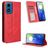 Mobigear Sensation Housse Motorola Moto E14 Etui Porte-Monnaie - Rouge
