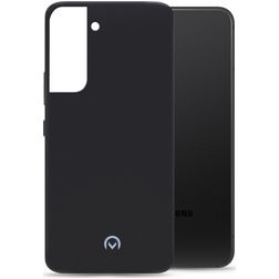 Mobilize Rubber Gelly Coque Samsung Galaxy S22 Coque arrière en TPU Souple - Matt Black