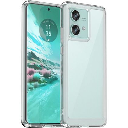 Mobigear Crystal Coque Transparente Motorola Edge 40 Neo Coque arrière Rigide - Transparent