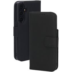 Mobiparts Housse Samsung Galaxy A35 Etui en Cuir Véritable Porte-Monnaie - Noir