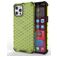 Mobigear Honeycomb Coque iPhone 13 Pro Max Coque arrière Rigide Anti-Chocs - Vert
