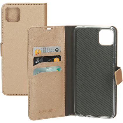 Mobiparts Saffiano Wallet Samsung Galaxy A22 5G Étui Portefeuille - Copper