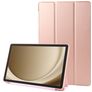 Mobigear Tri-Fold Gel Coque Samsung Galaxy Tab A9 Plus (2023) Etui en TPU,Similicuir - Rose doré