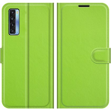 Mobigear Classic Housse TCL 20 5G Etui Porte-Monnaie - Vert