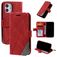 Mobigear Rhombus iPhone 12 Mini Étui Portefeuille - Rouge