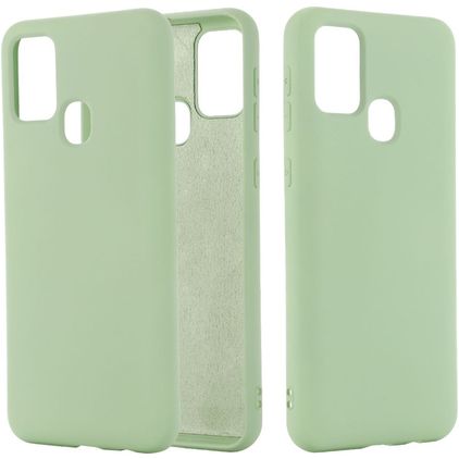 Mobigear Rubber Touch Samsung Galaxy M51 Silicone Coque arrière - Vert
