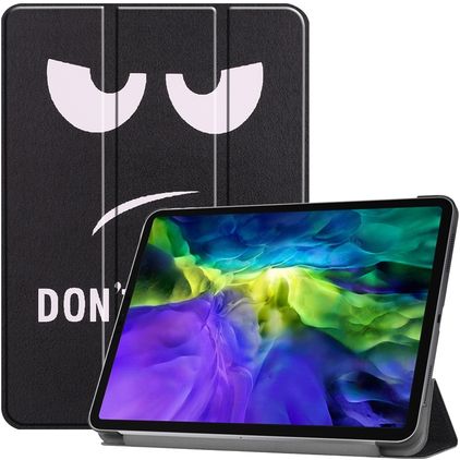 Mobigear Tri-Fold Coque iPad Pro 11 Pouces (2018) Etui - Do Not Touch