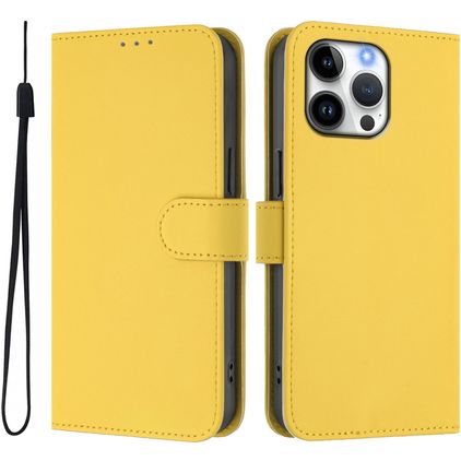 Mobigear Urban Wallet Housse iPhone 16 Pro Max Etui Porte-Monnaie - Jaune