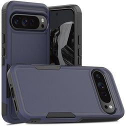 Mobigear Heavy Armor Google Pixel 9 Pro XL Plastique rigide Coque arrière Antichoc - Bleu foncé