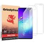GrizzlyCoat Samsung Galaxy S10 5G Hydrogel TPU Protection d'écran - Compatible Coque + Cadre d'installation (Lot de 2)