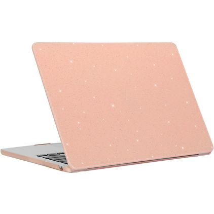 Mobigear Sparkling Cream MacBook Pro 13 Pouces (2016-2023) Coque - Rose - Model A1706 / A1708 / A1989 / A2159 / A2289 / A2251 / A2338