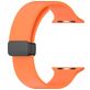 Mobigear Sport Mag Bracelet Silicone Apple Watch Fermeture magnétique - 49/46/45/44 mm - Orange