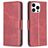 Mobigear Excellent Housse iPhone 16 Pro Max Etui Porte-Monnaie - Rouge