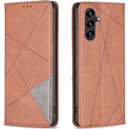 Mobigear Rhombus Slim Housse Samsung Galaxy A55 Etui - Marron