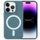 Mobigear Rubber Touch Coque iPhone 15 Pro MagSafe Coque arrière en Silicone - Vert