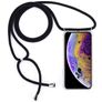 Mobigear Lanyard iPhone XS Coque avec cordon en TPU Souple - Transparent / Noir