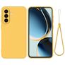 Mobigear Rubber Touch Coque Samsung Galaxy A56 Coque arrière en Silicone - Jaune