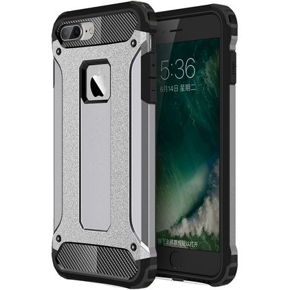 Mobigear Outdoor Coque iPhone 8 Plus Coque arrière Rigide Anti-Chocs - Gris
