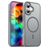 Mobigear Shockproof iPhone 17 MagSafe Plastique rigide Coque arrière - Gris