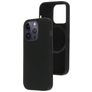 Mobiparts Coque iPhone 14 Pro MagSafe Coque arrière en Silicone - Noir