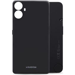 Mobilize Rubber Gelly Nothing CMF Phone 1 TPU souple Coque arrière - Noir