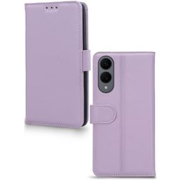 Mobilize Premium Gelly Samsung Galaxy S25 Edge Étui Portefeuille - Violet