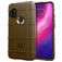 Mobigear Rugged Shield Coque Motorola One Hyper Coque arrière en TPU Souple Anti-Chocs - Marron