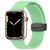Mobigear Sport Mag Bracelet Silicone Apple Watch Fermeture magnétique - 49/46/45/44 mm - Vert pastel