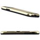 Mobigear Brushed Card Coque iPhone XS Max Coque arrière Rigide Anti-Chocs avec Porte-Cartes - Or