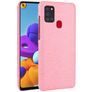 Mobigear Croco Coque Samsung Galaxy A21s Coque arrière - Rose