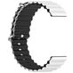 Mobigear Ocean Bracelet Silicone Smartwatch Fermeture boucle ardillon - Connexion universelle de 22 mm - Noir / Blanc