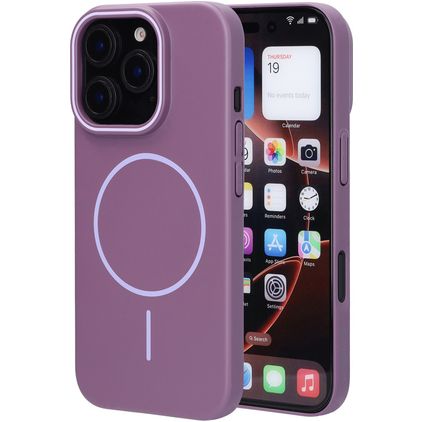 Mobiparts Slim Line iPhone 16 Pro MagSafe Plastique rigide Coque arrière - Imperial Purple