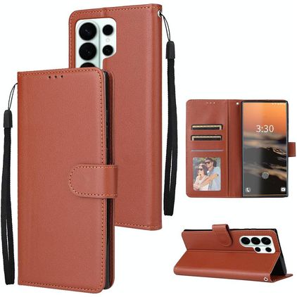 Mobigear Wallet Samsung Galaxy S26 Ultra Étui Portefeuille - Marron