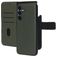 Mobiparts Samsung Galaxy A16 MagSafe Coque Cuir véritable Étui 2en1 avec coque amovible Portefeuille - Vert