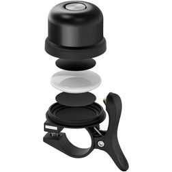 Mobigear Bell Sonnette de Vélo Universelle avec Compartiment Caché pour AirTag - Noir