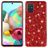 Mobigear Glitter Coque Samsung Galaxy A73 Coque arrière Rigide - Rouge