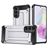 Mobigear Outdoor Samsung Galaxy A16 Plastique rigide Coque arrière Antichoc - Argent