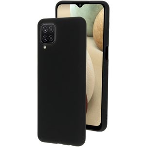 Mobiparts Coque Samsung Galaxy A12 Coque arrière en Silicone - Noir