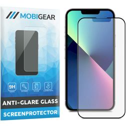 Mobigear Premium iPhone 13 Verre trempé Protection d'écran Anti-Glare - Compatible Coque - Noir