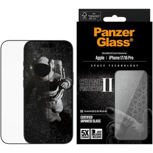 PanzerGlass Ultra Wide Fit iPhone 16 Pro Verre trempé Protection d'écran - Compatible Coque
